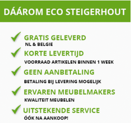 Ecosteigerhout - Tuinset steierhout